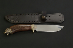 Набор шампуров "Звери Лесные" в чехле из натуральной кожи