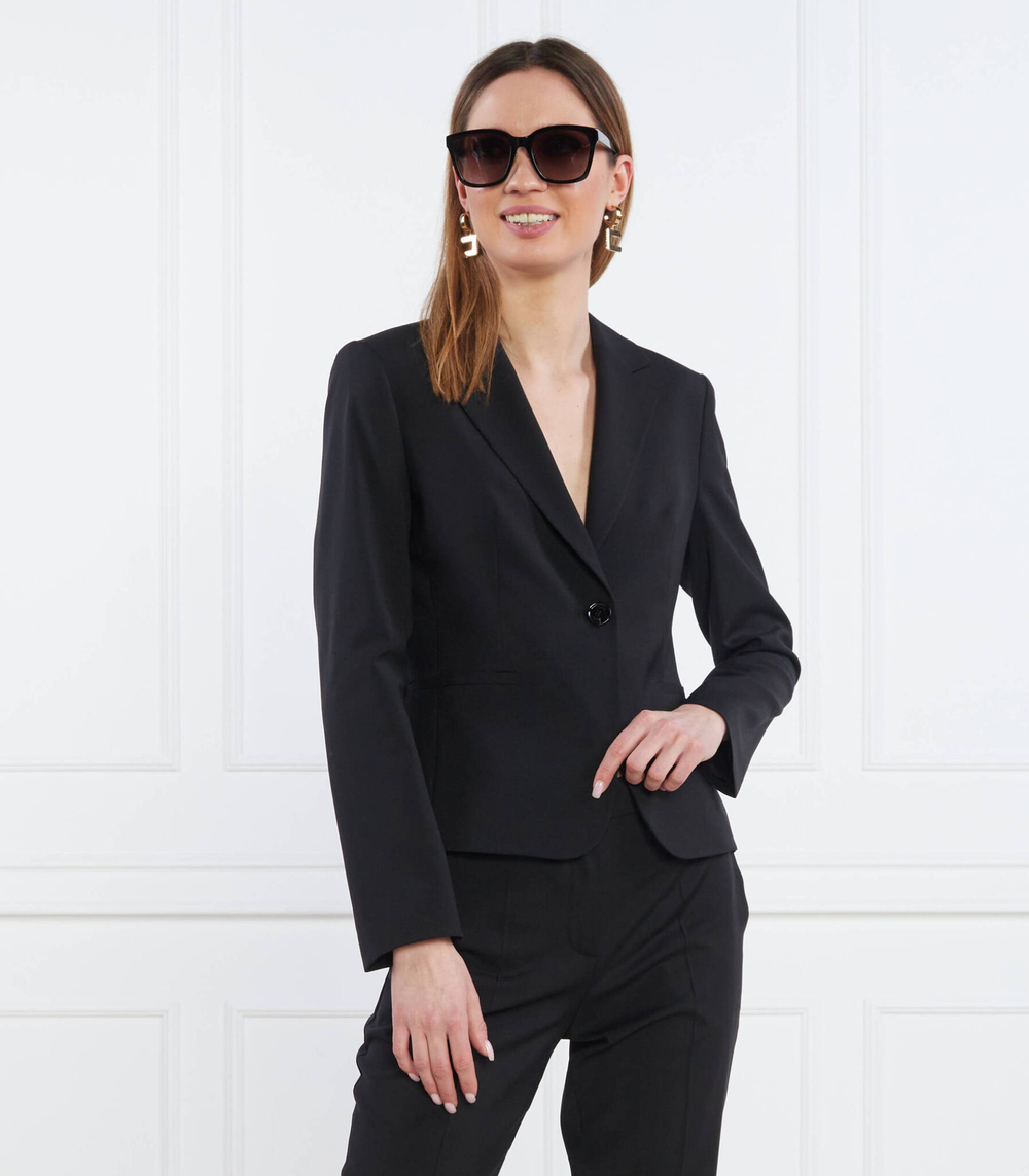 хлопковый пиджак jarua BOSS BLACK - черный(50490020)