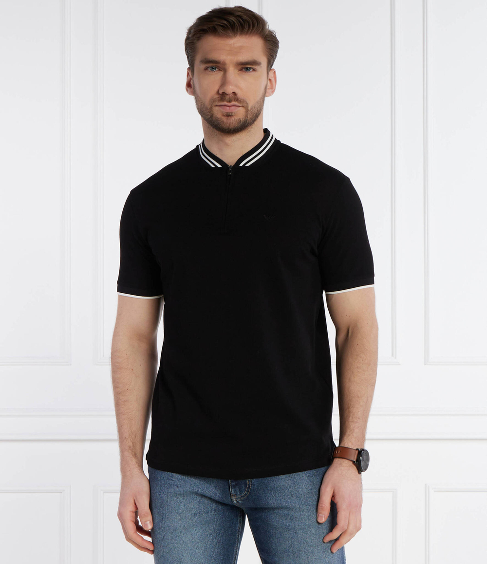 Поло Emporio Armani - черный(3D1FM7 1JTKZ)