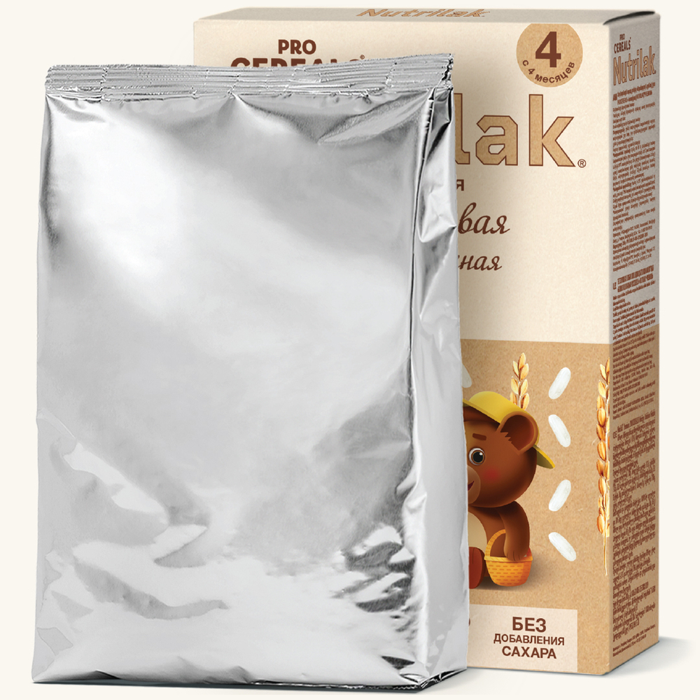 Каша безмолочная рисовая Nutrilak Procereals 200г с 4 месяцев