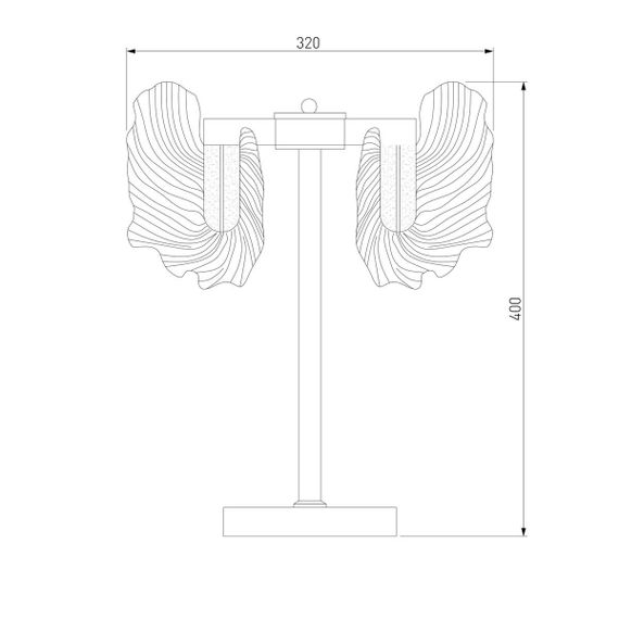 Настольная лампа Bogates Farfalla 80509/1