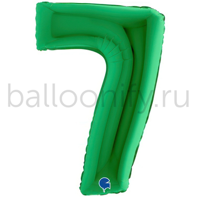 Шар ЦИФРА 7 Green 40" 102 см