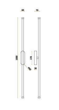 Бра 15W 3000K 3002-2W никель Reed Favourite