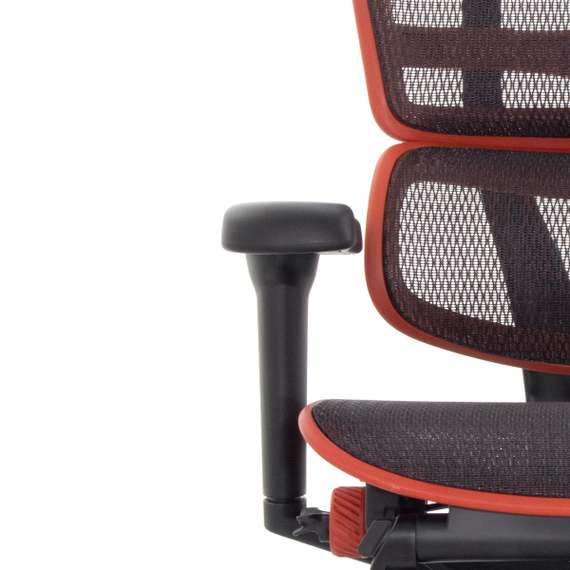 Кресло FALTO Ergohuman Ultra X9 GAMING с подножкой ( чёрный/ КРАСНЫЙ каркас /сетка Equator Red )