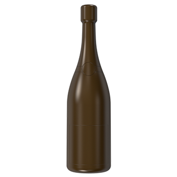 1095 | Форма для шоколадных изделий "Бутылочка шампанского" (275*175 мм)