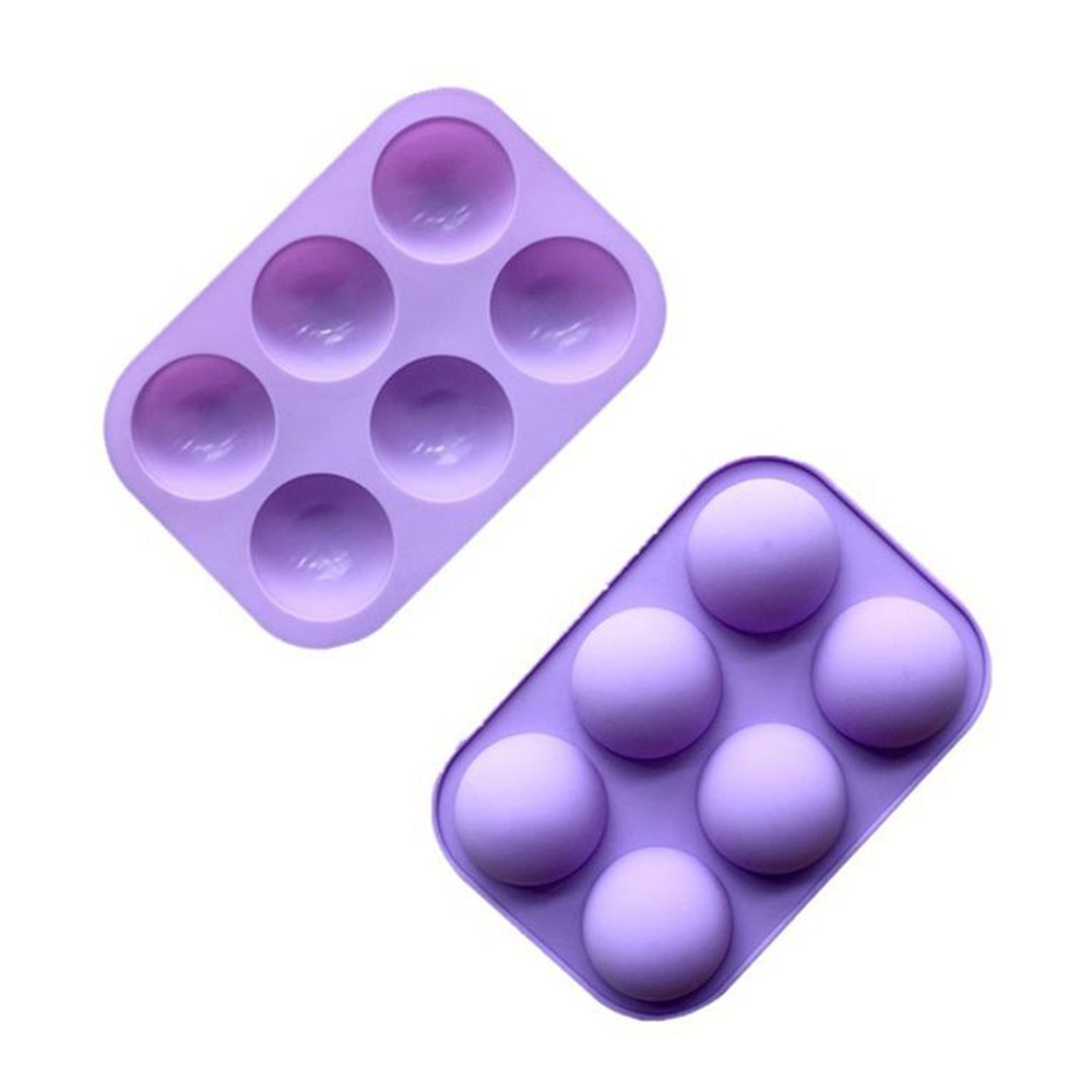 Силиконовая форма «Полусфера» 5 см, 6 ячеек