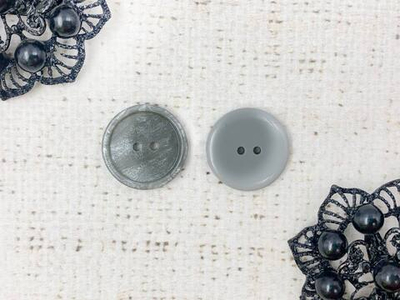 Пуговицы, d 2,5 см, серый