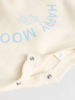 Толстовка и легинсы в комплекте для малышей Next E48-228, Молочный, Голубой