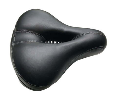 Седло HORST брак 00-170053 комфорт 250х230мм с вентил. с замком, эластомер. черное (20)