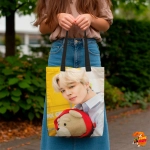 Сумка шоппер с принтом BTS