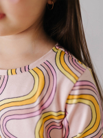 Платье трапеция Mjölk Радуга, с длинным рукавом