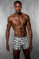 Мужские трусы-боксеры Doreanse Logo (Размер: S) (Цвет: черный с белым)