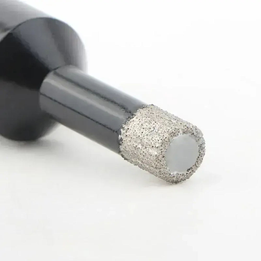 Набор инструментов из фарфора с алмазной коронкой 6-12 мм для УШМ, вакуумной сварки, сухого сверления, алюминиевая коробка, 4шт.