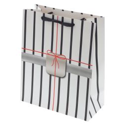 GAEM Пакет подарочный M (бумага 230г/м2, блок микс 12шт), L29 W12 H32 см, 4в.