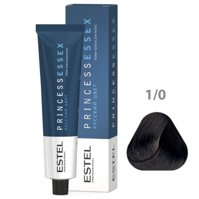 1/0 Крем-краска ESTEL PRINCESS ESSEX, черный классический