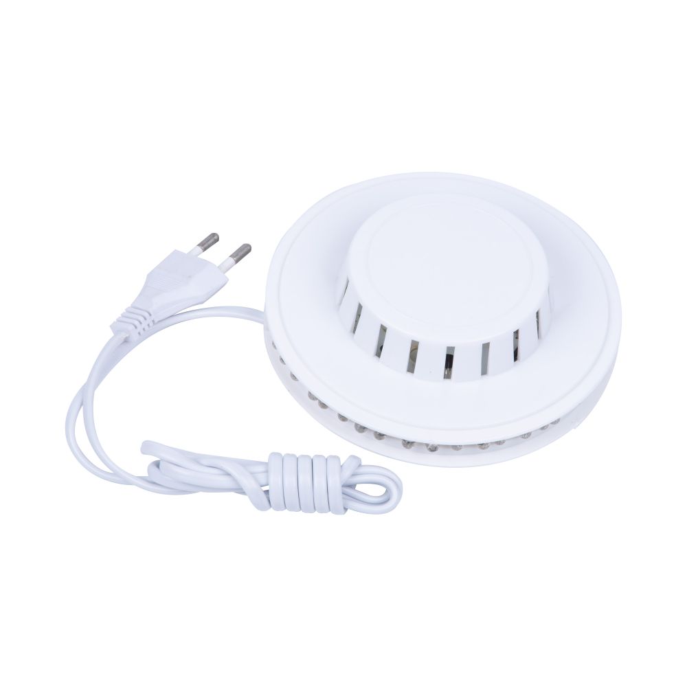 Светодиодный светильник-проектор ULI-Q304 2.5W-RGB WHITE. Напольный. Серия DISCO. многоцветный. Горизонтальная проекция. ТМ VOLPE. Кабель с вилкой. 220В. Цвет корпуса белый.