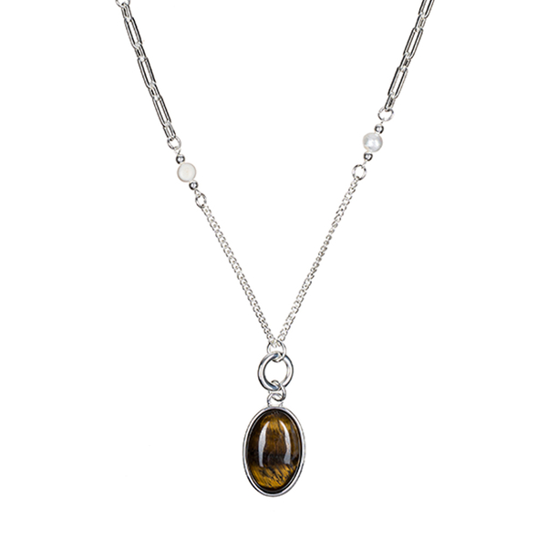 Колье Fiore Luna TIGER EYE LN5156 BR/S