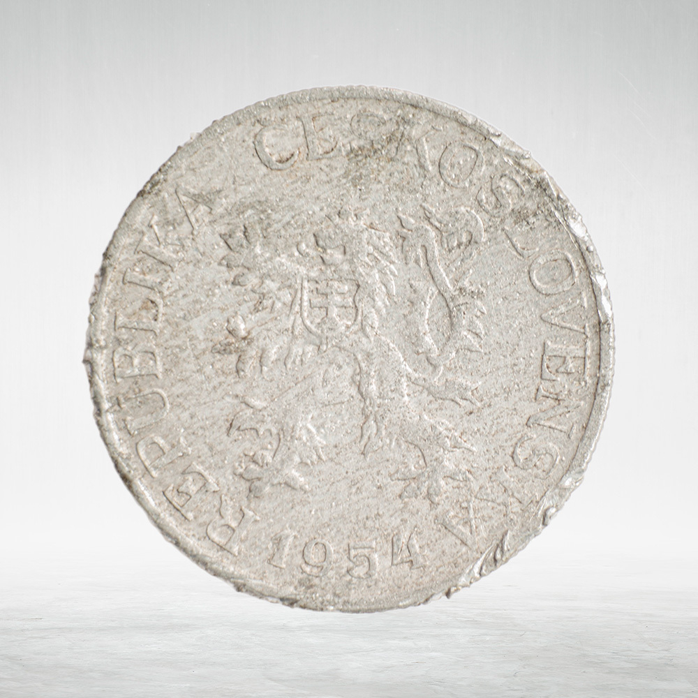Czechoslovakia, 25 Haléřů, 1954, F