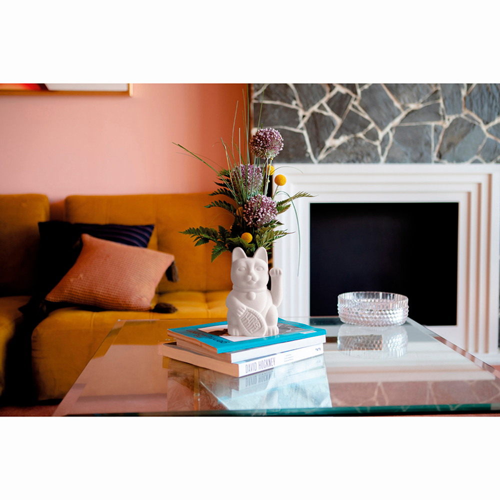 Ваза для цветов neko, 20 см, белая