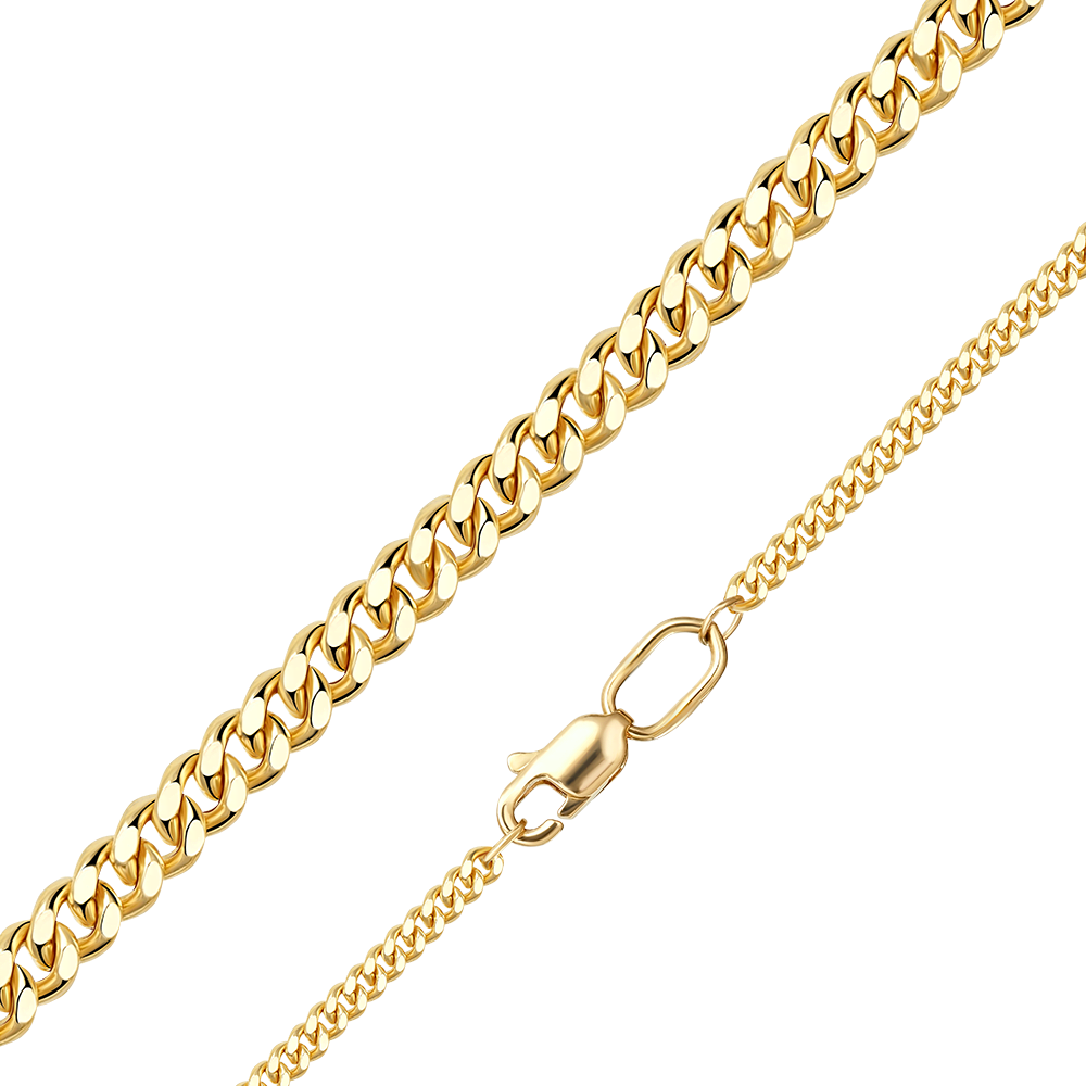 Цепь из лимонного золота (плетение панцирное) Артикул: 21-0113-060-1130-17