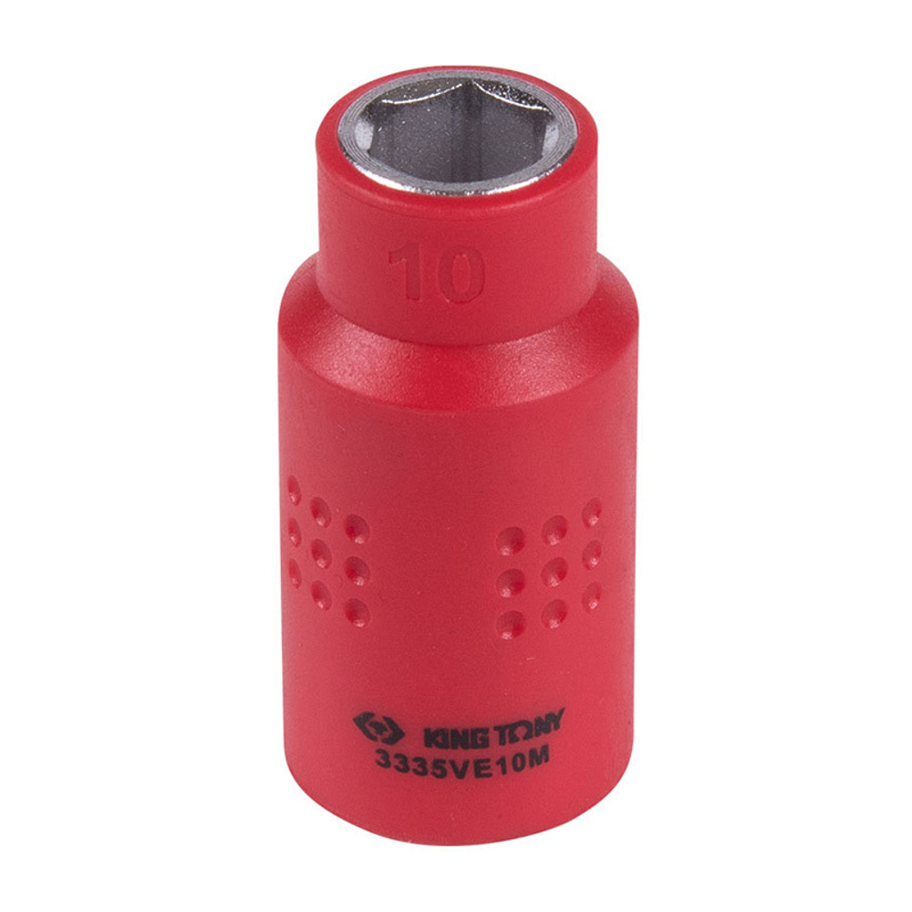 KING TONY (3335VE10M) Головка торцевая диэлектрическая шестигранная 3/8", 10 мм