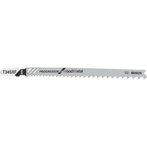 Лобзиковые пилки T345 XF, BIM BOSCH 2608634993