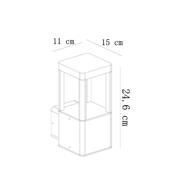 Уличный настенный светодиодный светильник Arte Lamp Pherkad A2726AL-1BK