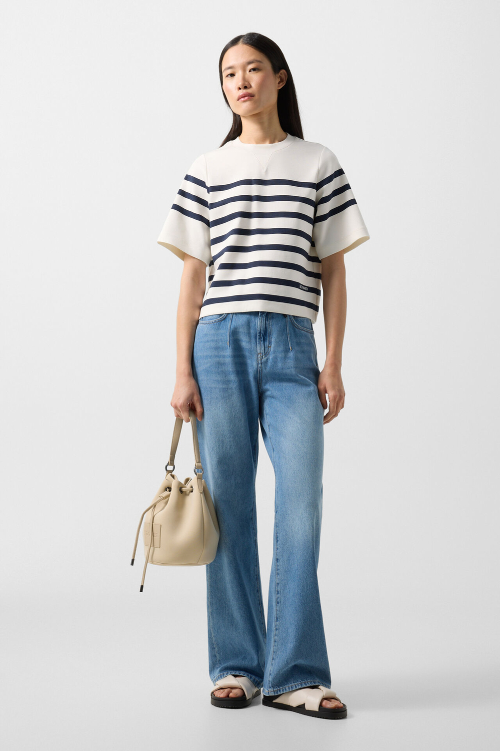 Футболка BOGNER STACEY-2 в бело-синем цвете