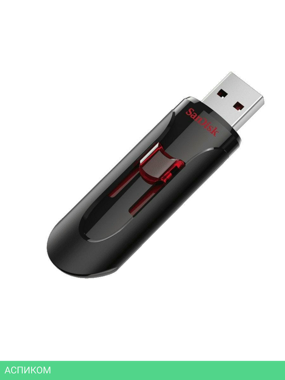 USB Flash-накопитель SanDisk Cruzer Glide 256GB Black (SDCZ600-256G-G35)