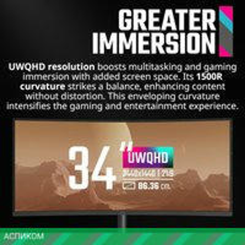 Игровой монитор Cooler Master GM34-CWQ2