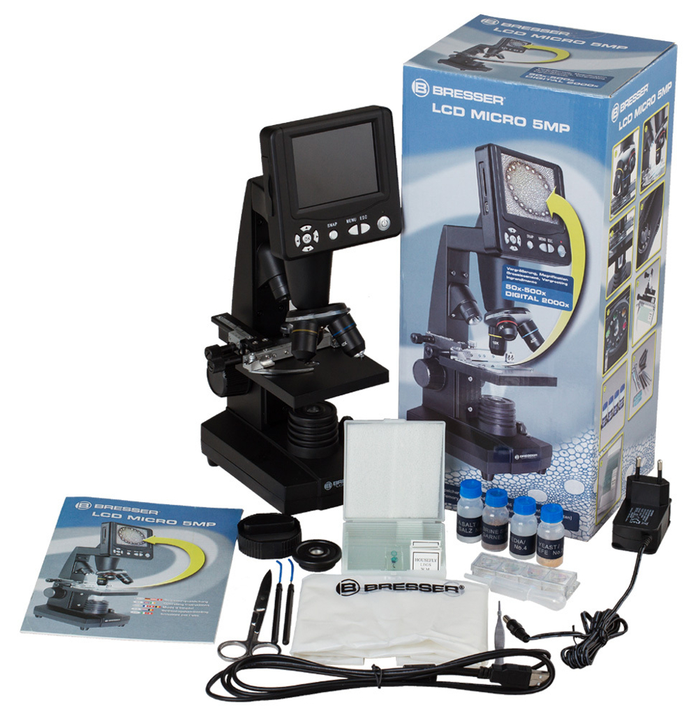 Микроскоп цифровой Bresser LCD 50x–2000x - фото 3