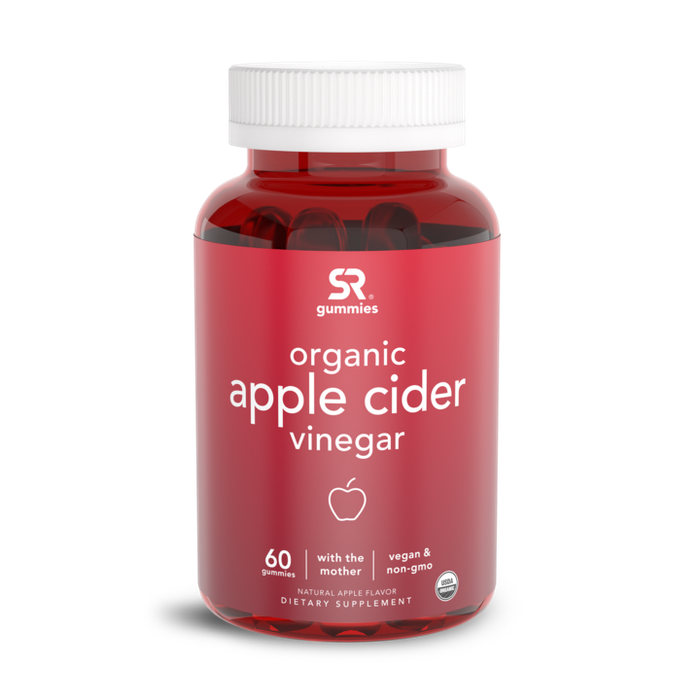 Яблочный уксус, Apple Cider Vinegar, Sports Research, 60 жевательных капсул