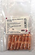 701.0196 Корпус цанги 2,0-2,4мм сварочной горелки TIG Abicor Binzel