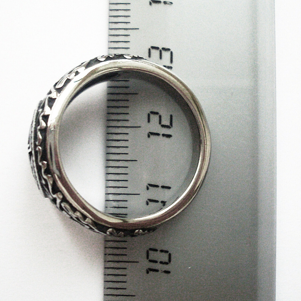 Кольцо с Коловратом. Славянский оберег. Материал - медицинская сталь. Размер 18