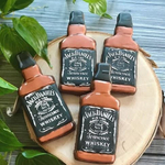 Вырубка для пряника, печенья, мастики "Виски Jack Daniels" + трафарет