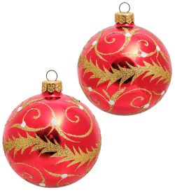 Элита НФШ-1221/3 Набор ел.украшений Шар 2шт «Карнавал» 85 мм