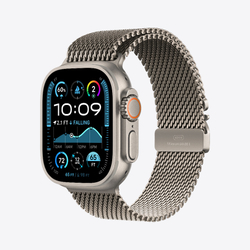 Apple Watch Ultra 2 with Titanium Milanese Loop