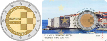 Хорватия 2 евро, 2023 Введение евро UNC