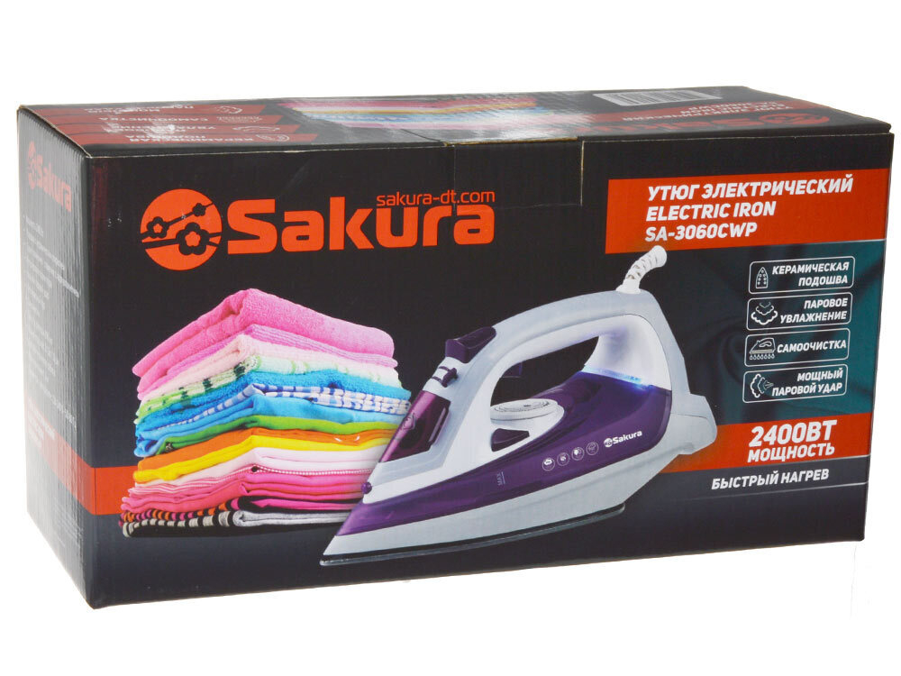 Утюг 2400Вт керамическая подошва SA-3060CWP