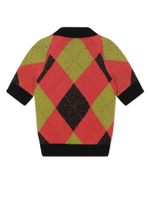 Женская Рубашка-Поло Brushed Argyle