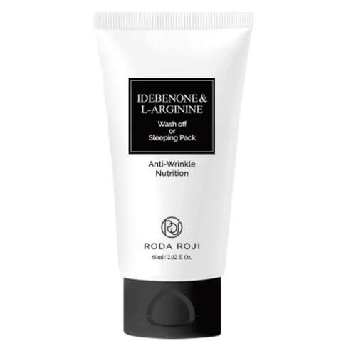 Ночная маска против морщин с идебеном и аргинином RODA ROJI Idebenone & L-arginine Wash Off Or Sleeping Pack 60 мл