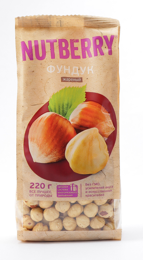 NUTBERRY Фундук жареный 220 г