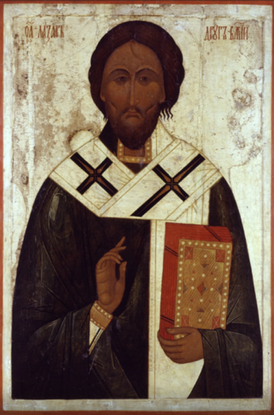 Лазарь Четверодневный праведный, Китийский, Друг Божий. Деревянная икона на левкасе