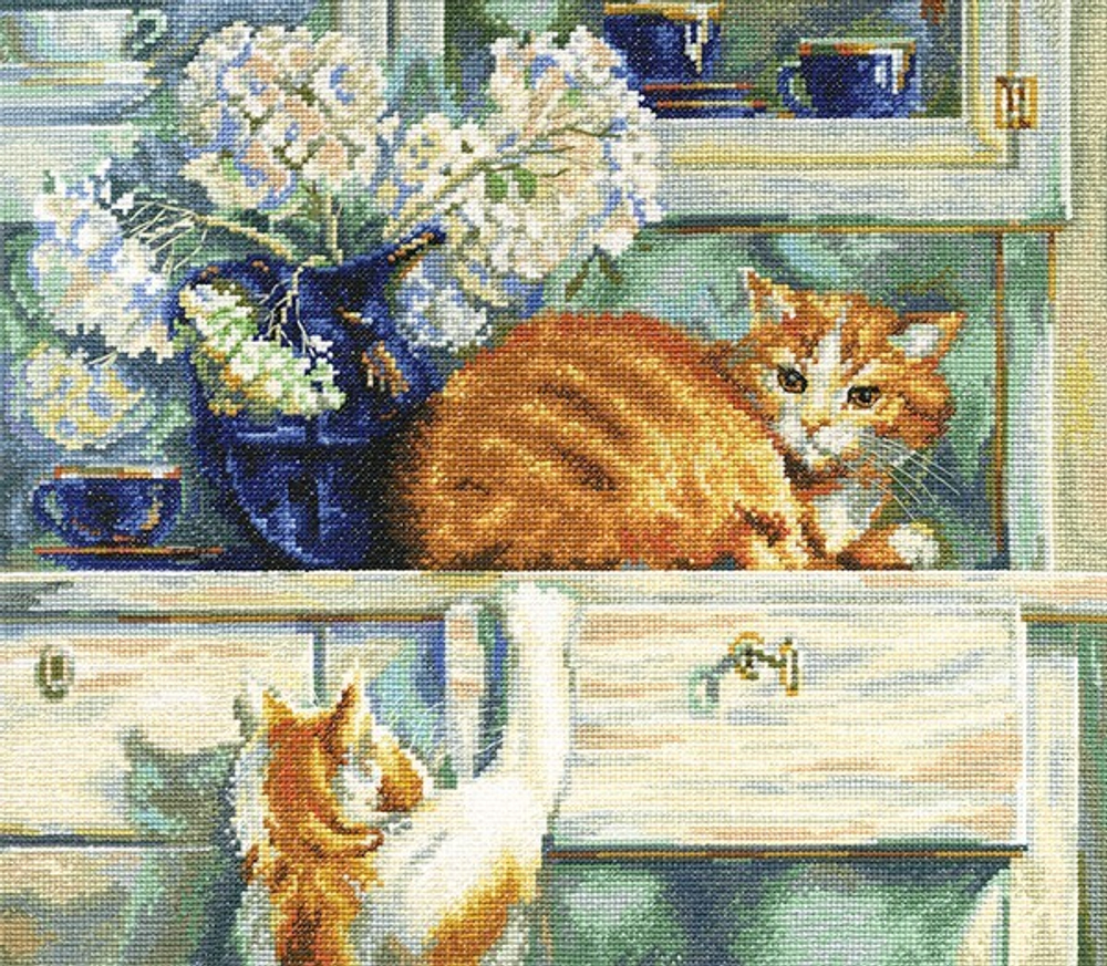 "Рыжие проказники"-M482  вышивка