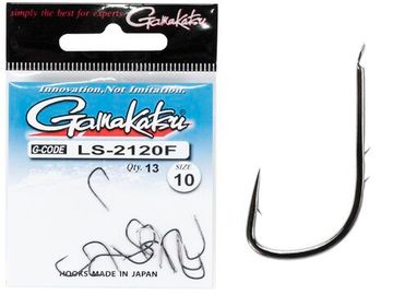 Крючки Gamakatsu LS-2120F NEW LABEL HOOKS BLACK разм. 10 13шт.