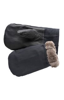 Рукавицы меховые с кожаным наладонником, арт. 7.172