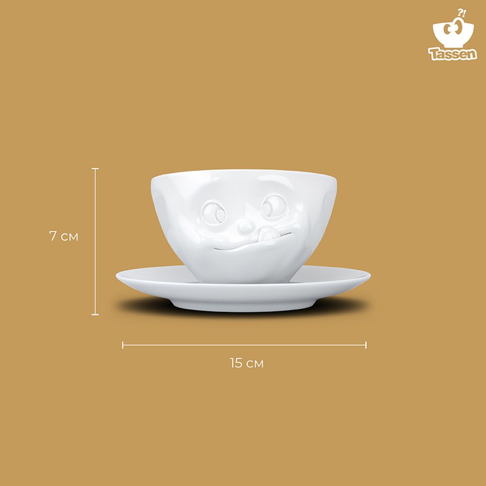 Чайная пара Tasty, 200 мл, белая