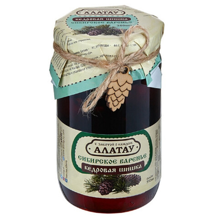Варенье Сибирское из кедровой шишки, АЛАТАУ, 440 г
