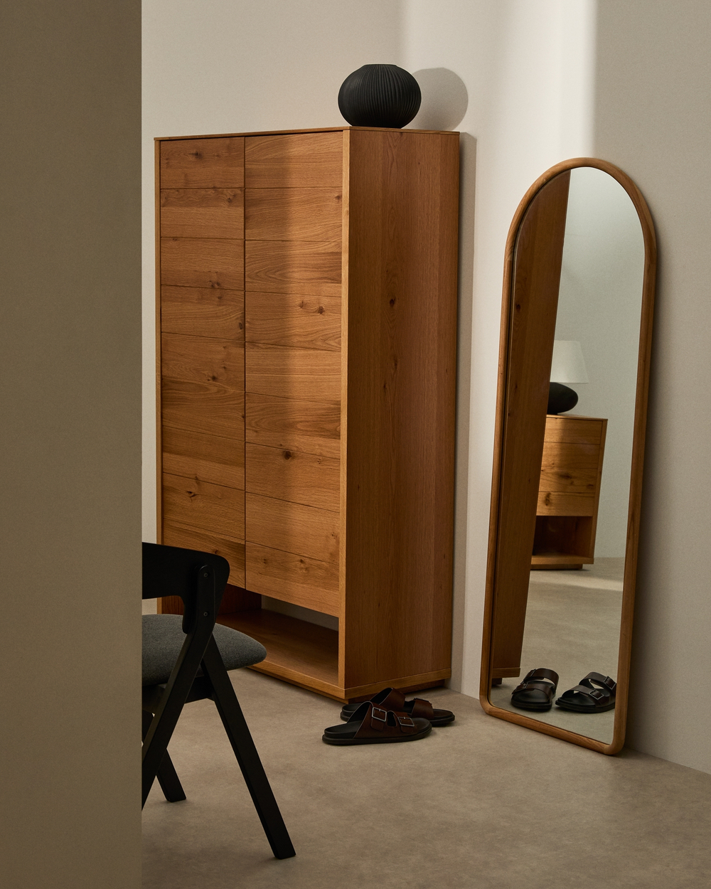 Зеркало Milsa в раме из тикового дерева 55 x 155см