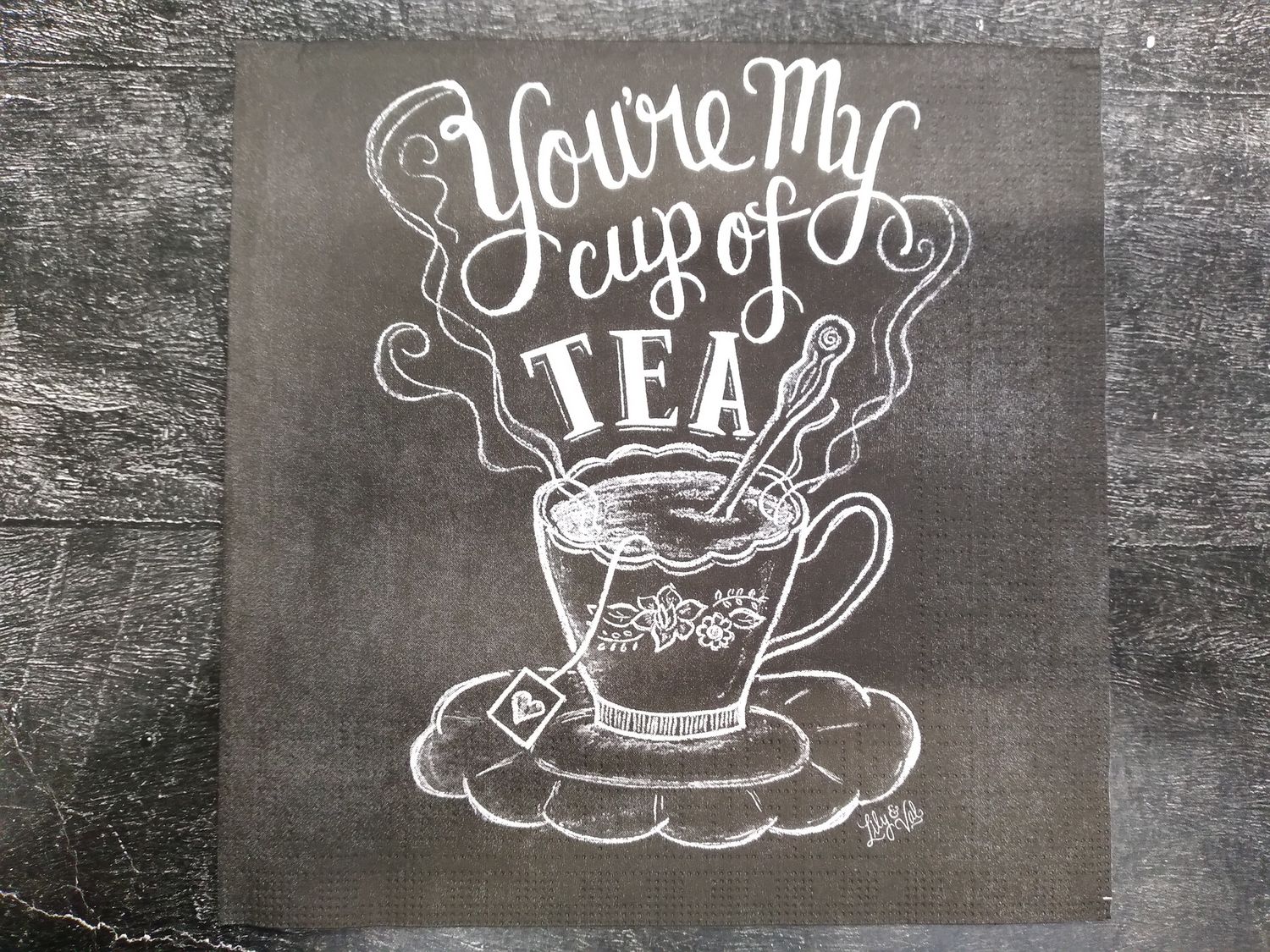 салфетка Blackboard Tea